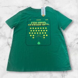 Cat & Jack Green Kids Graphic T-Shirt L(10/12) NWT